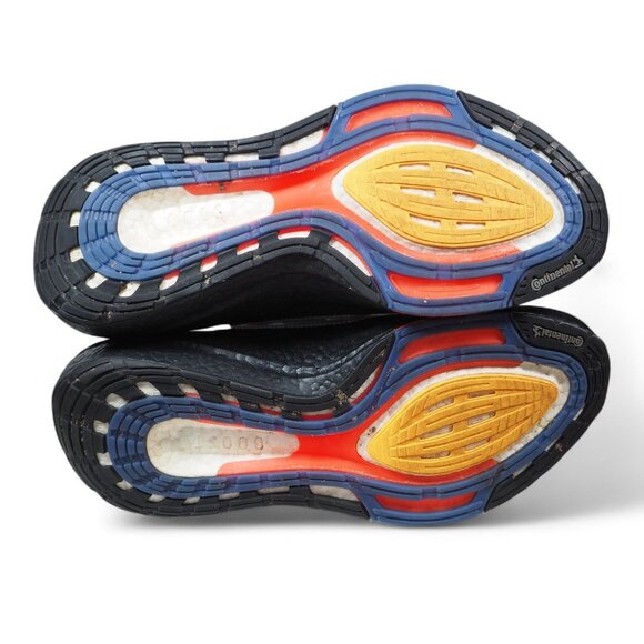 Adidas UltraBoost 21 Black Pulse Aqua Performance Running Shoes S23870 Men's 9.5 - Picture 8 of 11